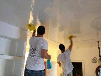 Текстурный натяжной потолок: имитация дерева, штукатурки, парчи, зеркала, бетона, кожи, шелка и др.