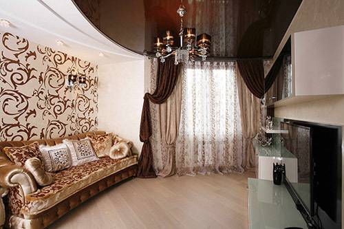 Натяжные потолки в спальне: 60 современных вариантов, фото в интерьере