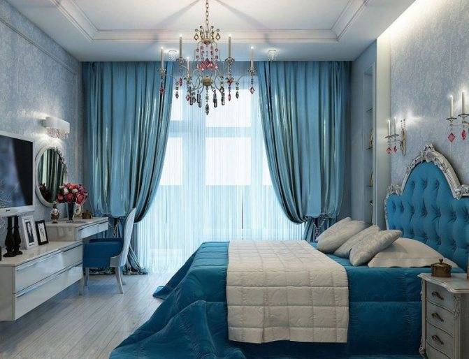 Спальня в бирюзовых тонах: дизайн-секреты и 55 фото