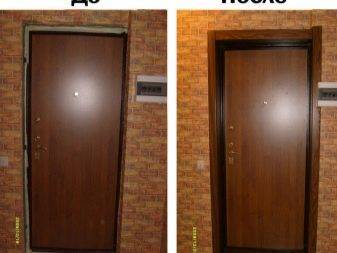 Как и чем отделать откосы входной двери?