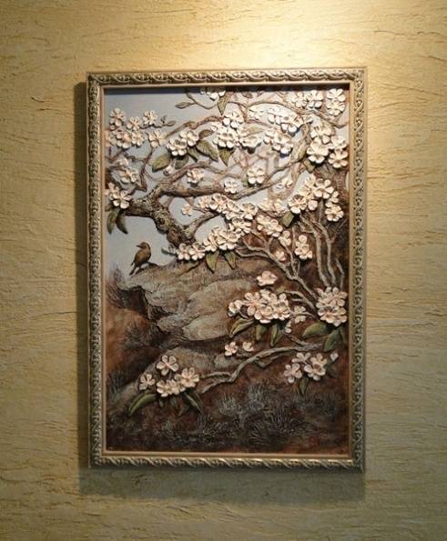 Декоративное панно — модное украшение для стен своими руками