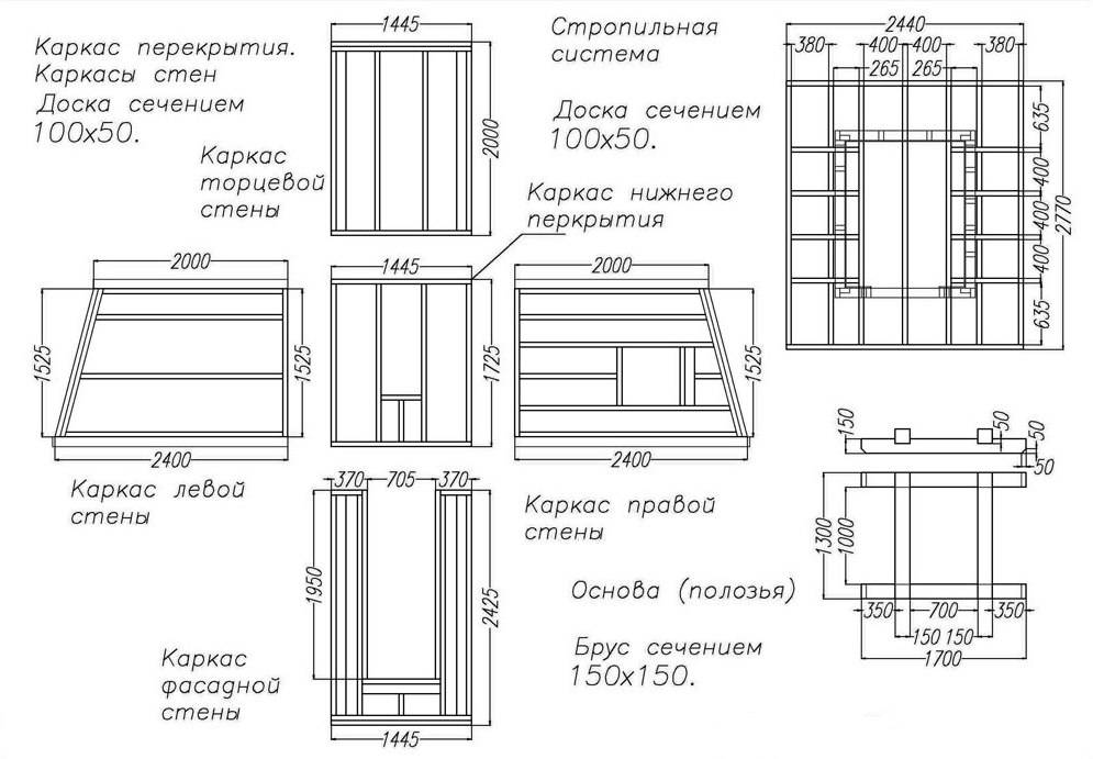 Дачный туалет своими руками: 48 чертежей + фото