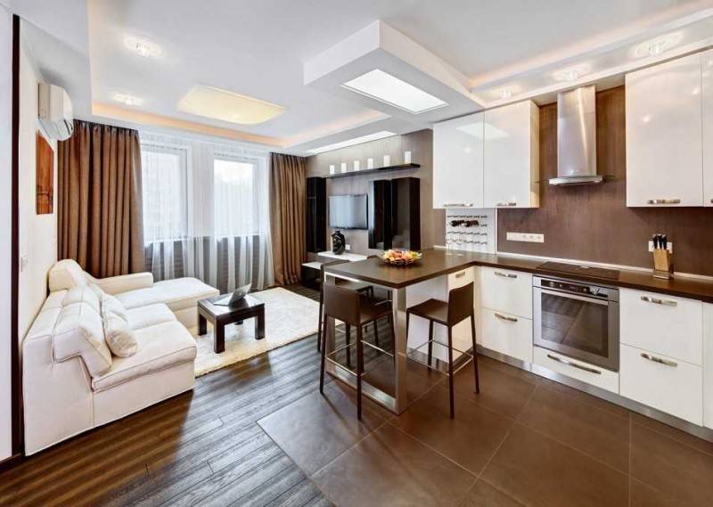 Дизайн квартиры 57 кв. м. – 5 проектов с фото и планировками