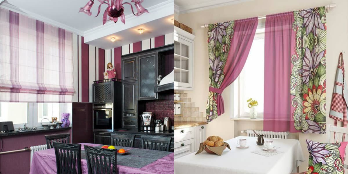 Шторы для кухни: 100 красивых фото с лучшим дизайном